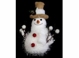 Dekorace SNĚHULÁK 22x9 cm