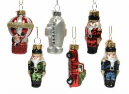 Ozdoba skleněná minifigurka mix