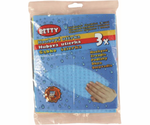 Utěrka houbová 16x18 cm 3 ks Betty