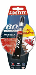 Lepidlo Loctite 60 sekund univerzální 15 g + 5 g