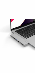 Epico Hub Pro III s rozhraním USB-C pro notebooky a tablety - stříbrný