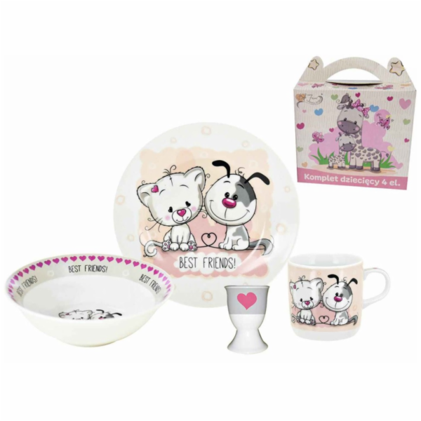 Souprava jídelní dětská BEST FRIENDS 4 díly