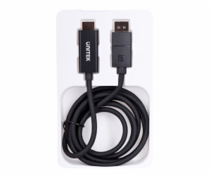 KABEL UNITEK DisplayPort 1.2, HDMI, 4K@60HZ, 1,8M, V1608A