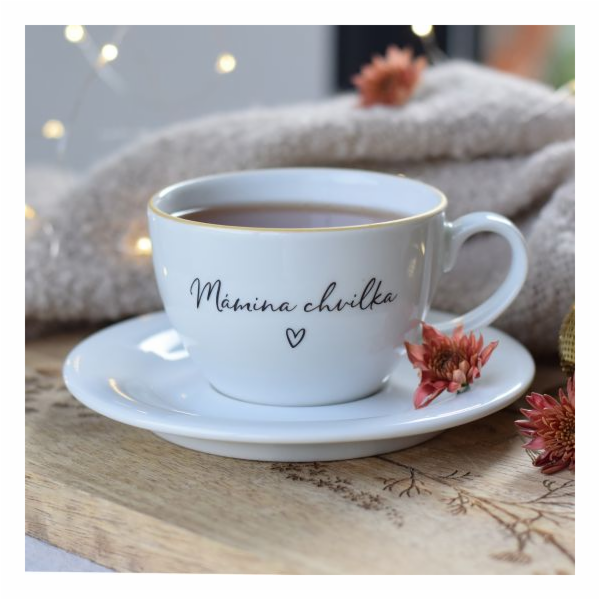 Šálek s podšálkem  MÁMINA CHVILKA  210 ml