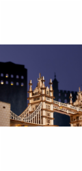 RoboTime 3D dřevěná mechanická skládačka Tower Bridge svítící