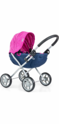 Dětský kočárek pro panenky Milly Mally Dori Prestige Navy