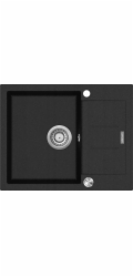 Concept DG05C45bc dřez Granitový kuchyňský dřez s odkapávačem ČERNÁ