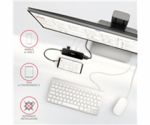 AXAGON HMC-6H4A, USB 3.2 Gen 1 hub, porty 4x USB-A, HDMI ...