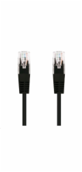 C-Tech CB-PP5-025BK patch, Cat5e, UTP, 0,25m, černý C-TECH kabel patchcord Cat5e, UTP, černá, 0,25m