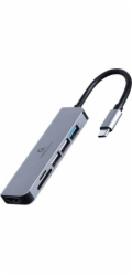 Gembird A-CM-COMBO6-02 notebook dock/port replicator Wired USB 3.2 Gen 1 (3.1 Gen 1) Type-C Grey