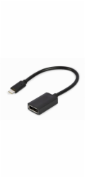Gembird A-CM-DPF-02 USB-C to DisplayPort adapter cable 4K 60 Hz 15cm black