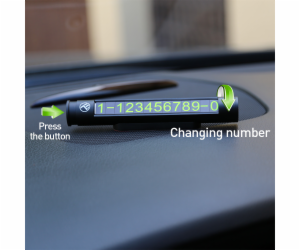 Tellur Temporary car parking card for two phone numbers m...