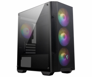 MSI MAG FORGE M100A computer case Micro Tower Black Trans...