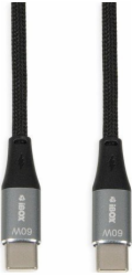 iBOX IKUTC USB-C kabel 60W 1m Černý