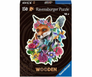 Dřevěné puzzle Ravensburger Colorful Fox