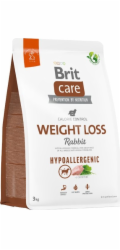 BRIT Care Hypoallergenic Adult Weight Loss Rabbit - dry dog food - 3 kg