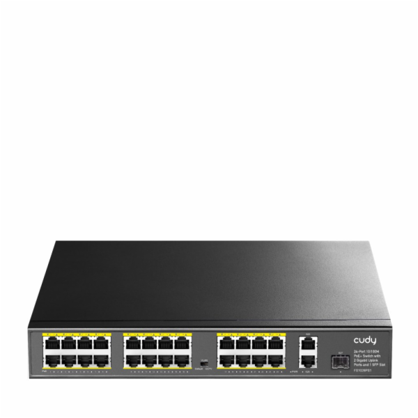 FS1026PS1 Switch 24xFE PoE+ 300W 1xSFP