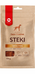 MACED Beef Steaks - Dog treat - 100 g