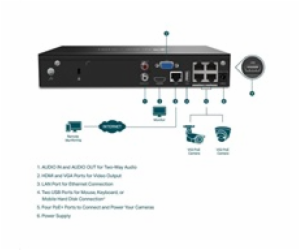 TP-Link VIGI NVR1004H-4P, [NVR, 4 kanály, 4x PoE]