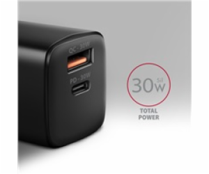 AXAGON ACU-PQ30, Sil nabíječka do sítě 30W, 2x port (USB-...