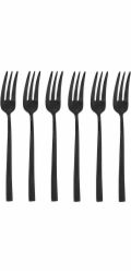 Sambonet Rock PVD 6 Cake Forks DolceNero Lucido