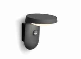 ZADNÍ SVĚTLO ANTRACITOVÁ 1X 9W WW 827 2700K 820LM IP44 + SENZOR POHYBU