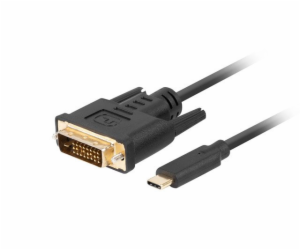 Lanberg USB-C(M)->DVI-D(24+1)(M) kabel 3m černá