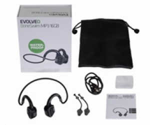 EVOLVEO BoneSwim MP3 16GB, bluetooth bezdrátová sluchátka...