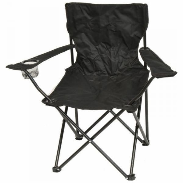 Saska Garden Deluxe turistické křeslo skládací černé rybolov