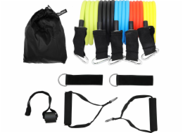 SportVida Tubing SV-HK0351 Různé úrovně odporu ve vícebarevné sadě 5 ks.