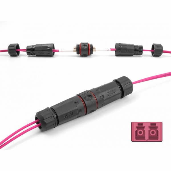 Delock&nbsp;Konektor&nbsp;optických&nbsp;kabelů,&nbsp;ze&nbsp;zásuvky&nbsp;LC&nbsp;Duplex&nbsp;na...