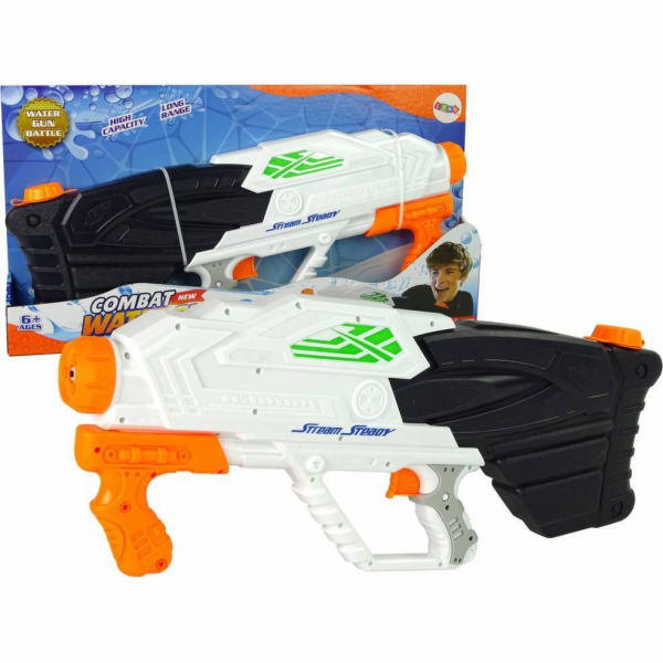 Leantoys Import Water Pistol 2300 ml černobílé 61 cm