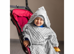 Dětské gadgety přikrývky s rukávy dětský zabalení šedé