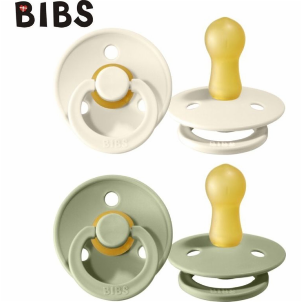 Bryndáčky BIBS 2-Pack Sage Ivory S Paifier uklidňující gu...