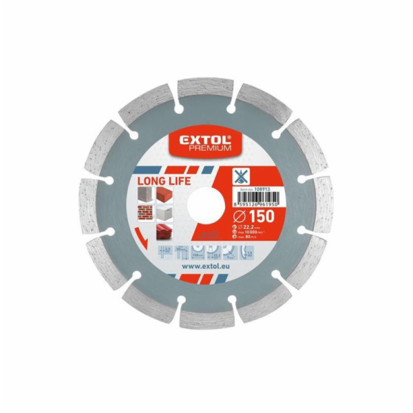 Kotouč diamantový řezný segmentový Long Life, 115x22,2mm,...