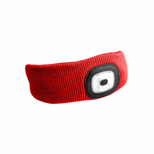SIXTOL Čelenka s čelovkou 180lm, nabíjecí, USB, univerzál...