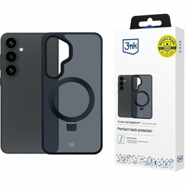 3mk Smoke Case Mag&Stand pro Samsung Galaxy S25+