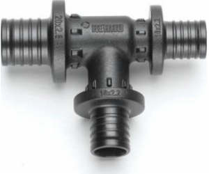 Rehau Tee červené PX - 25-16-20 RAUTITAN - PPSU
