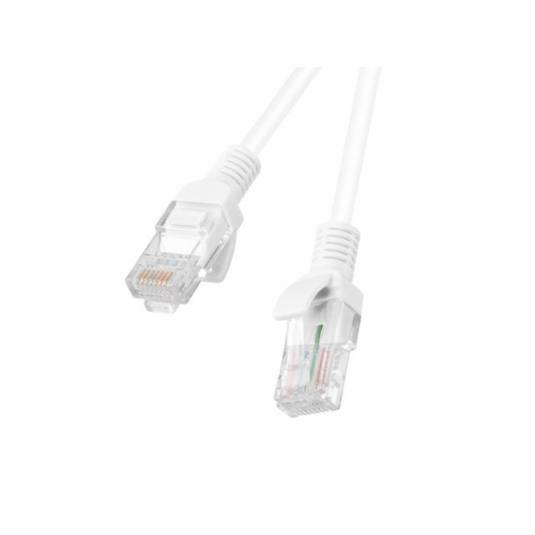 PATCHCORD CAT.6 UTP 1,5M WHITE FLUKE PASSED LANBERG 10-BACK