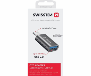 Swissten otg adapter lightning(m)/usb-a(f)