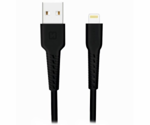 Swissten datový kabelusb/lightning černý 1,2m  (eco balení)