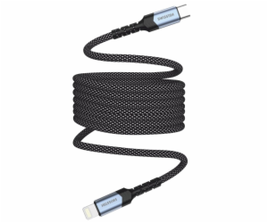 Swissten magnetický datový kabel samonavíjecí usb-c / lig...