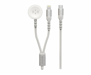 Swissten opletený magnetický kabel 2v1 pro apple watch a ...