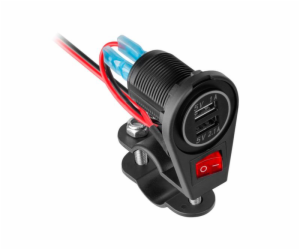 USB nabíječka PEIYING PY-CHR0008 na motocykl