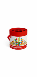 Bigjigs Toys První dřevěné kostky a vkládačka v bubínku