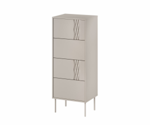 Cama 4S TRESSE komoda 50x40x125 kašmírová matná