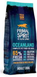 PRIMAL SPIRIT Oceanland Ryba – polomokré krmivo pro psy s alergií – 12 kg