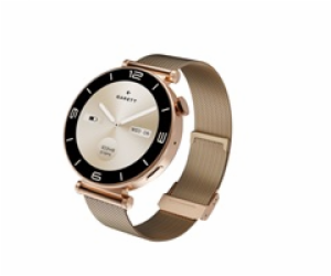 Garett Smartwatch ROSE zlatá, Mesh steel