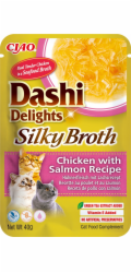 INABA CAT Dashi Delights Hedvábný vývar Kuře s lososem - pochoutka pro kočky - 40g