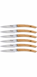 Laguiole Jean Dubost Messer Set 6 tlg., Eichenholz